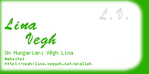 lina vegh business card